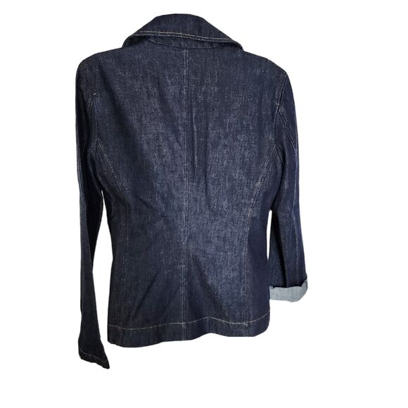 The Limited Womens Jacket Denim Jean Small Double Breasted Blue Cotton Casual - Picture 2 of 8